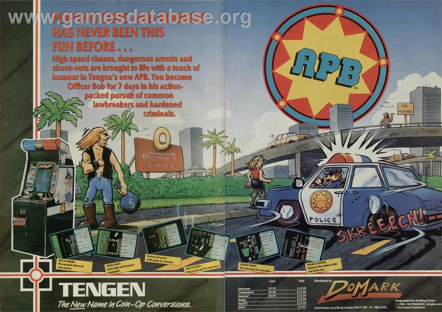 APB - Sinclair ZX Spectrum - Artwork - Advert