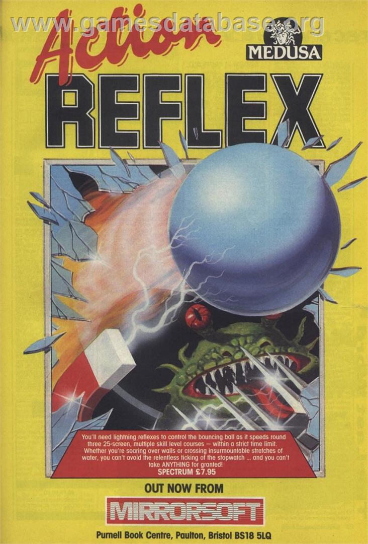 Action Reflex - Sinclair ZX Spectrum - Artwork - Advert
