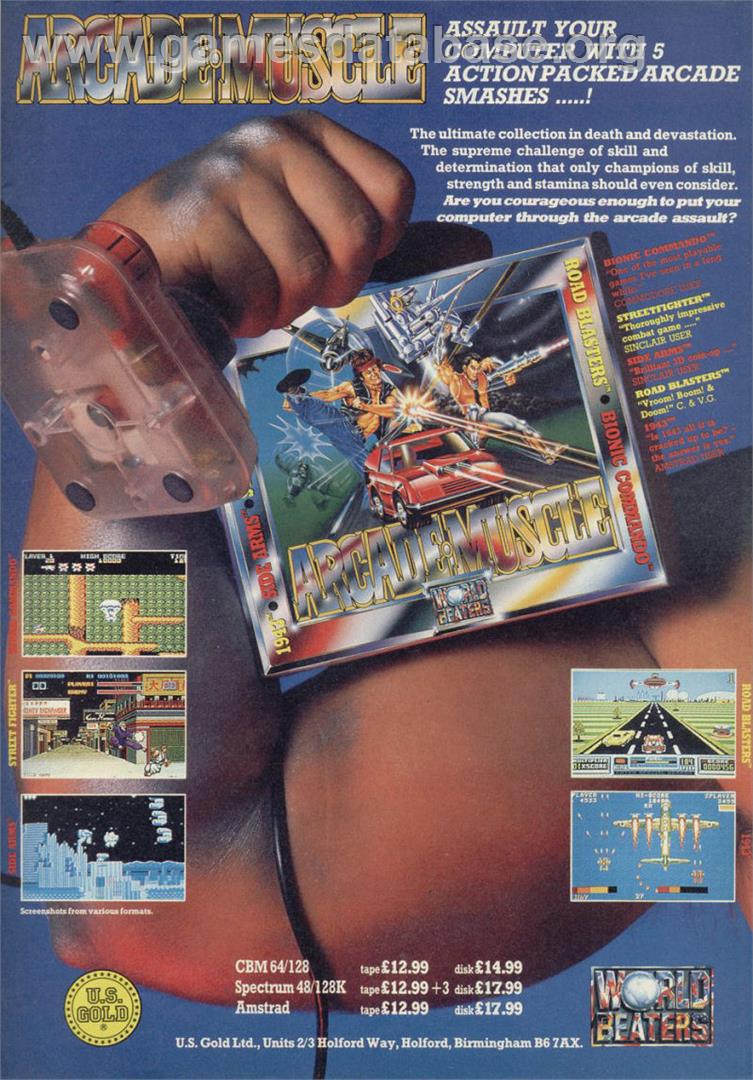 Arcade Muscle - Amstrad CPC - Artwork - Advert