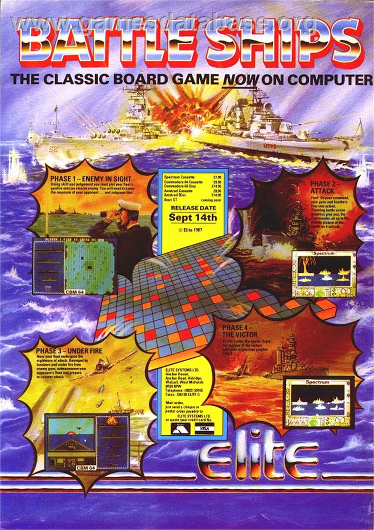Battleship - Commodore Amiga - Artwork - Advert