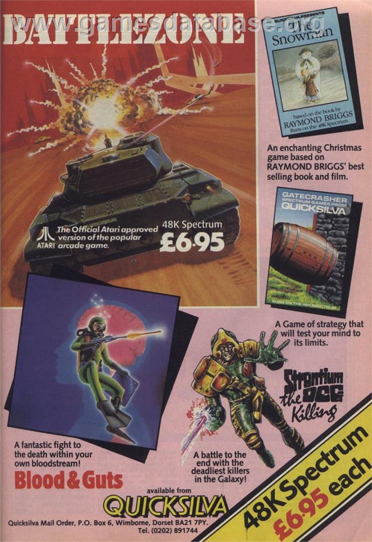 Battlezone - Commodore 64 - Artwork - Advert