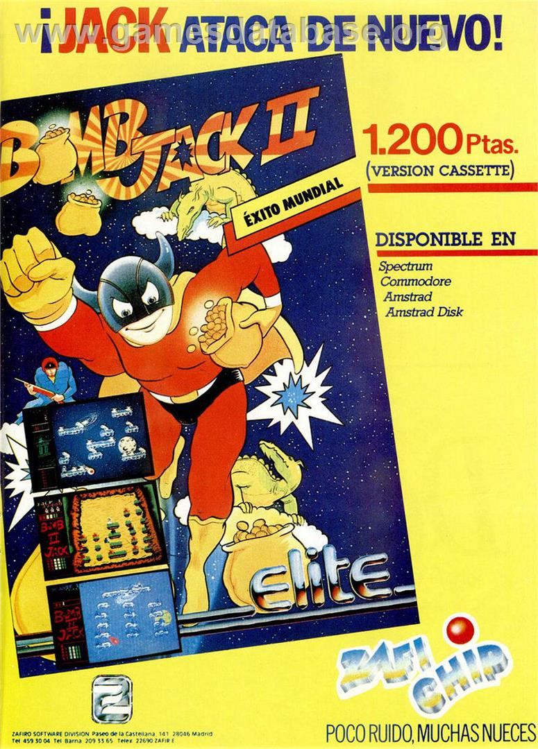 Bomb Jack II - Sinclair ZX Spectrum - Artwork - Advert