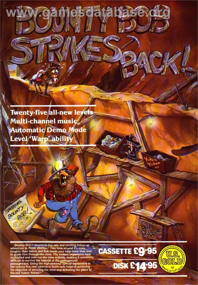 Bounty Bob Strikes Back! - Commodore 64 - Artwork - Advert
