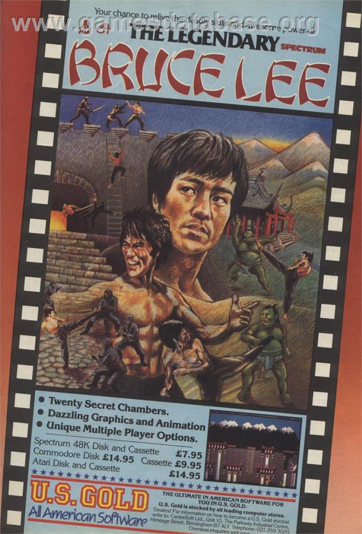 Bruce Lee - Sinclair ZX Spectrum - Artwork - Advert