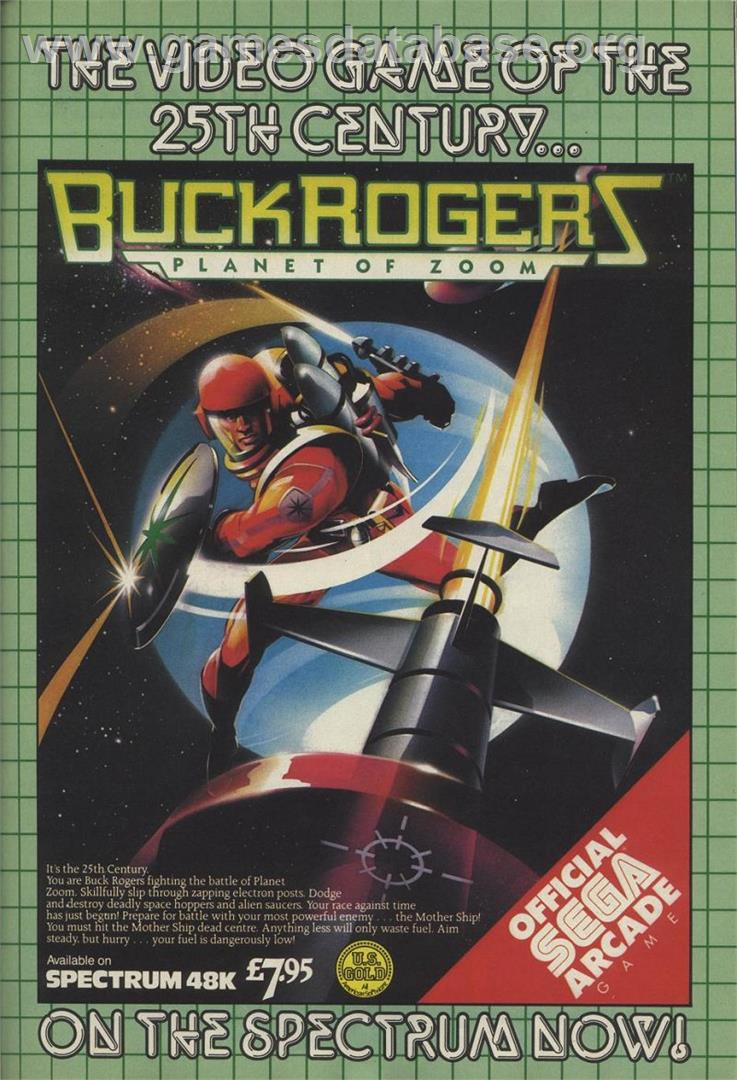 Buck Rogers: Planet of Zoom - Sinclair ZX Spectrum - Artwork - Advert