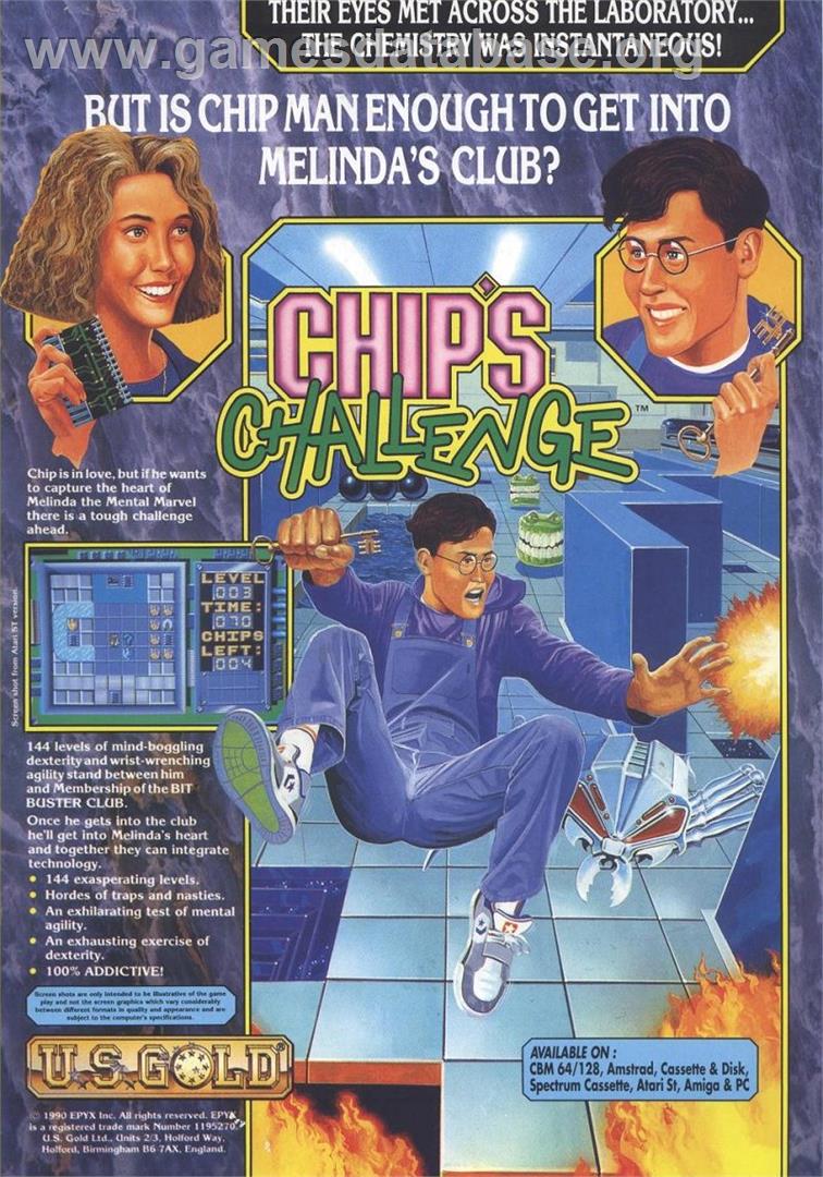 Chip's Challenge - Sinclair ZX Spectrum - Artwork - Advert