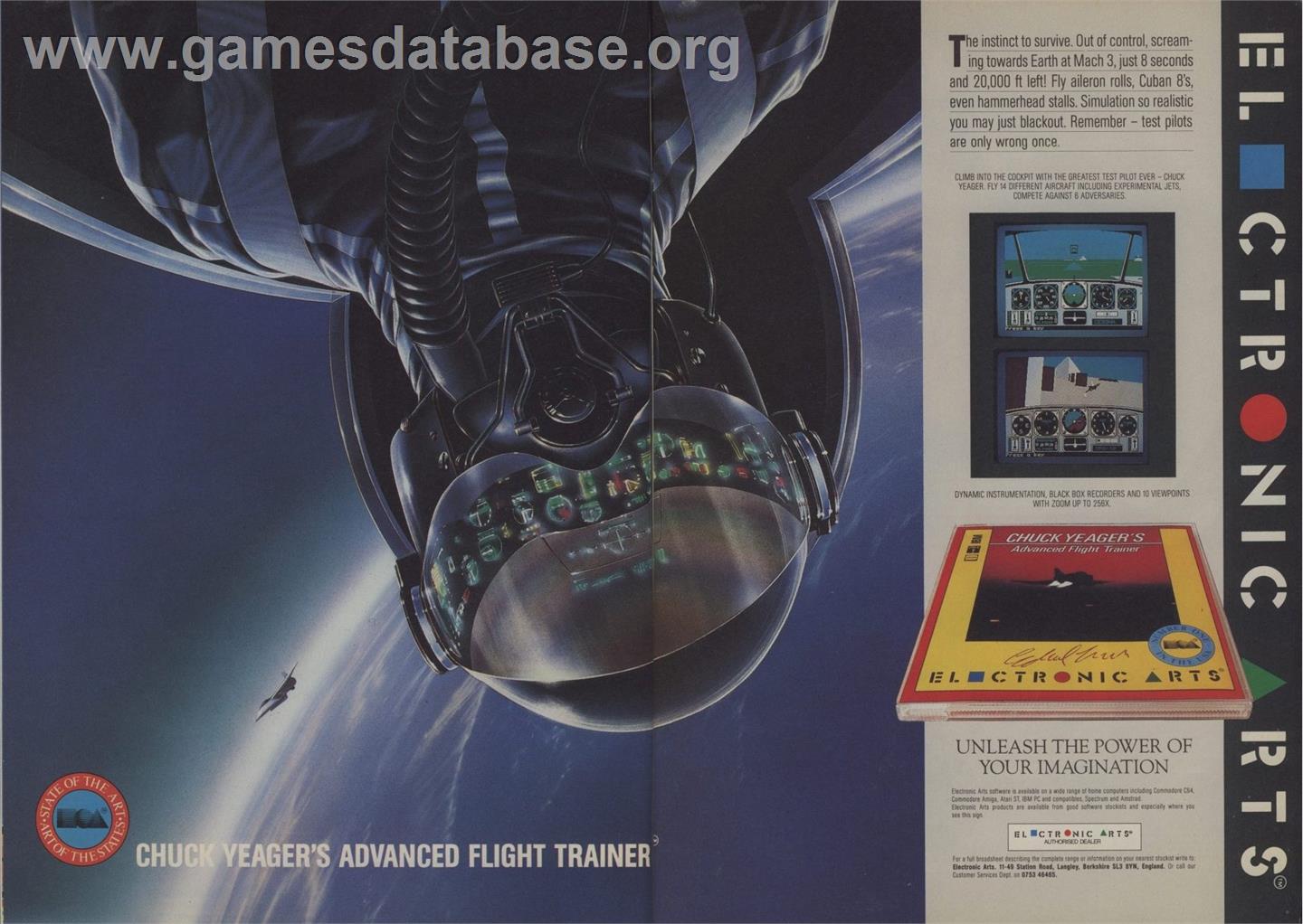 Chuck Yeager's Advanced Flight Trainer - Apple II - Artwork - Advert