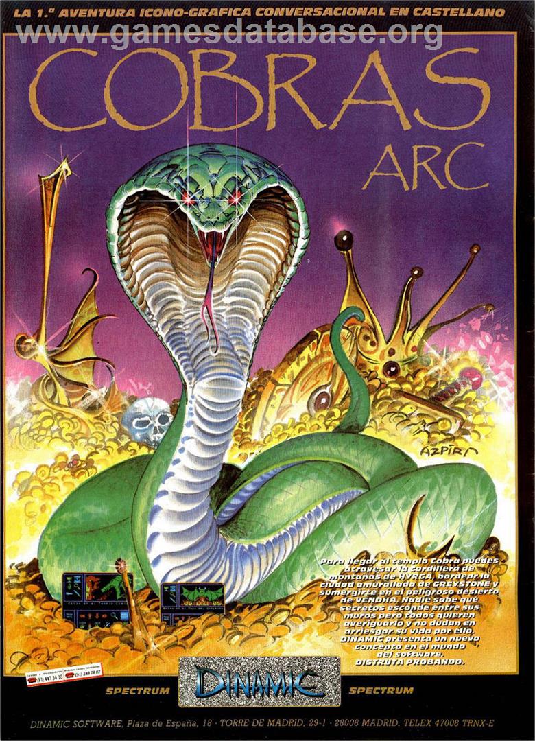 Cobra's Arc - Sinclair ZX Spectrum - Artwork - Advert