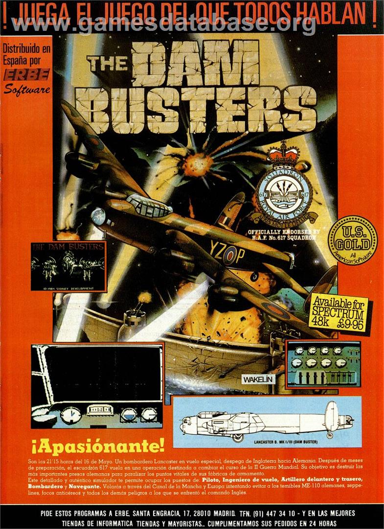 Dam Busters - Sinclair ZX Spectrum - Artwork - Advert