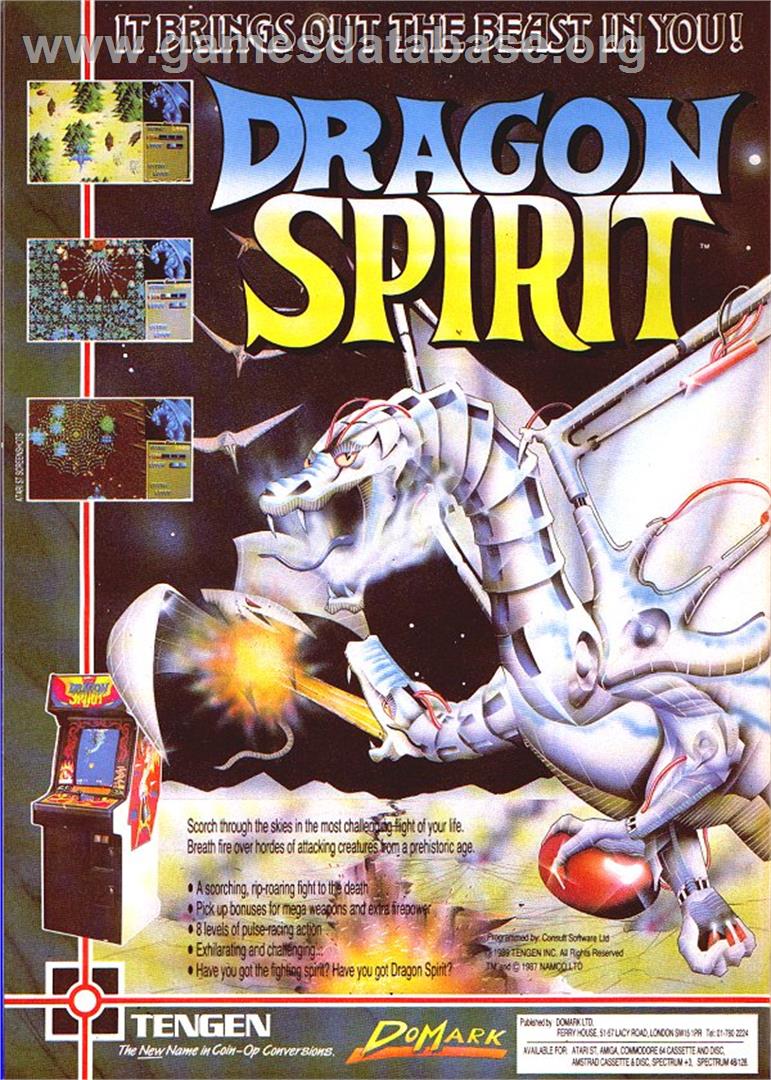 Dragon Spirit: The New Legend - Sinclair ZX Spectrum - Artwork - Advert