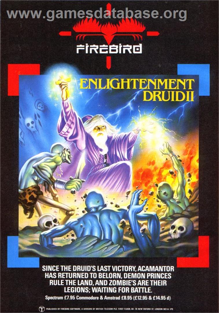 Druid II: Enlightenment - Sinclair ZX Spectrum - Artwork - Advert