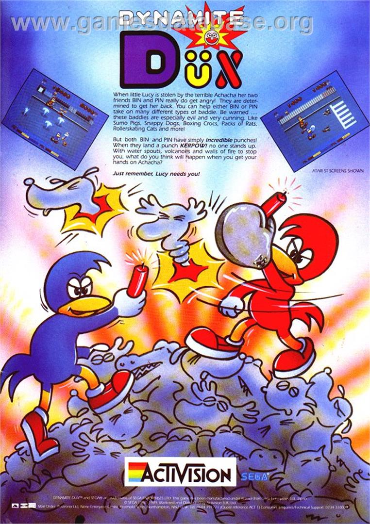 Dynamite Düx - Sinclair ZX Spectrum - Artwork - Advert