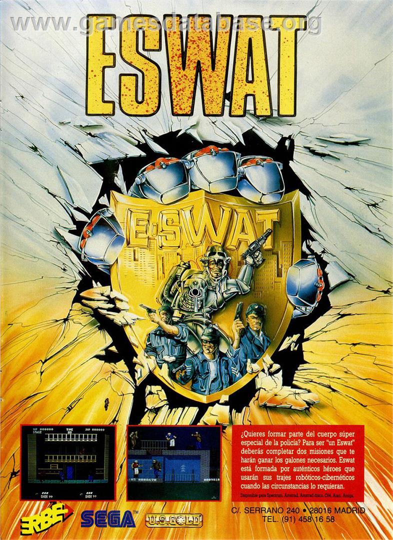 E-SWAT: Cyber Police - Sinclair ZX Spectrum - Artwork - Advert