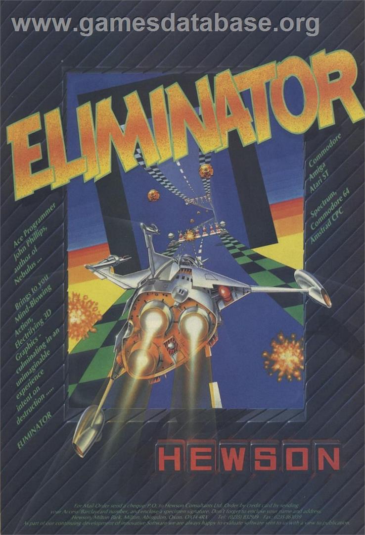 Eliminator - Sinclair ZX Spectrum - Artwork - Advert