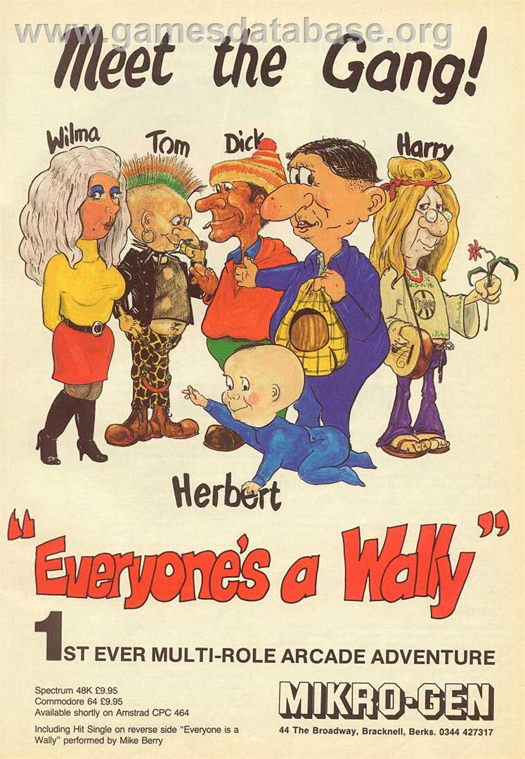 Everyone's A Wally (The Life of Wally) - Amstrad CPC - Artwork - Advert