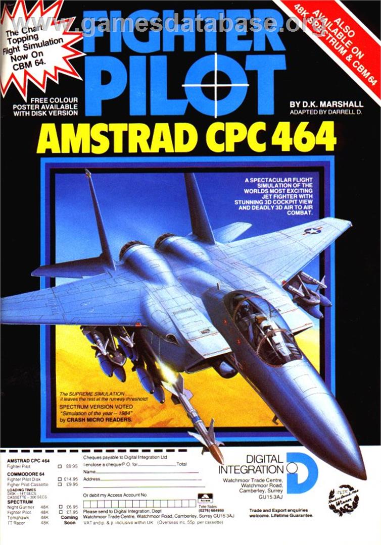 Fighter Pilot - Sinclair ZX Spectrum - Artwork - Advert