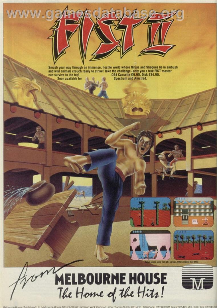 Fist II: The Legend Continues - Sinclair ZX Spectrum - Artwork - Advert