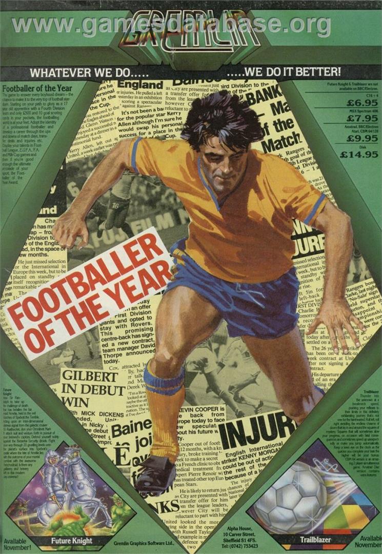 Footballer of the Year - Sinclair ZX Spectrum - Artwork - Advert