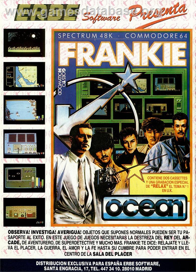 Frankie Goes to Hollywood - Commodore 64 - Artwork - Advert