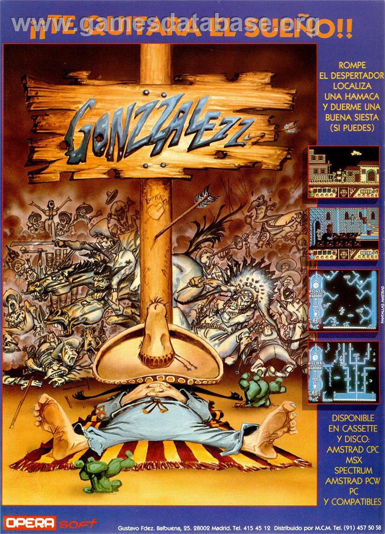 Gonzzalezz - MSX - Artwork - Advert
