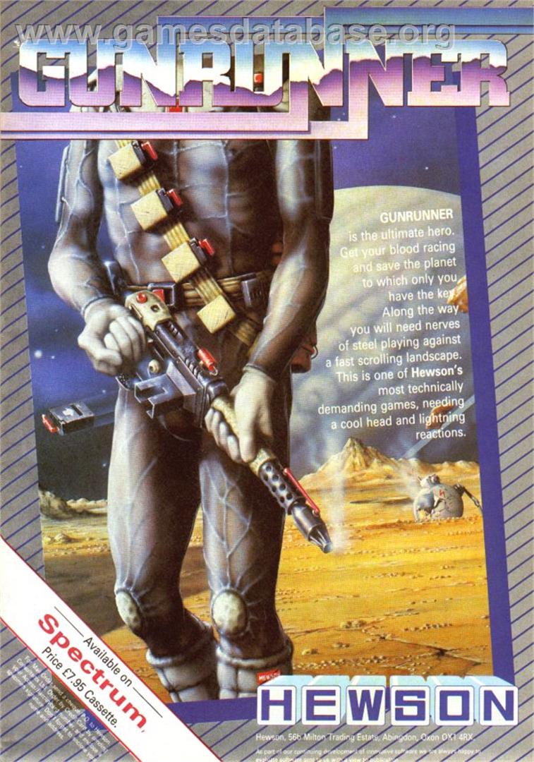 Gunrunner - Sinclair ZX Spectrum - Artwork - Advert