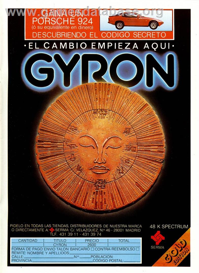 Gyron - Sinclair ZX Spectrum - Artwork - Advert