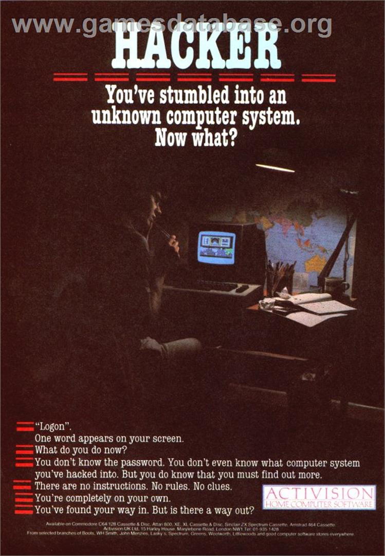 Hacker - Sinclair ZX Spectrum - Artwork - Advert