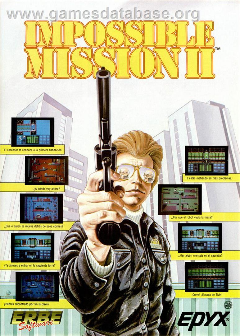 Impossible Mission II - Sinclair ZX Spectrum - Artwork - Advert