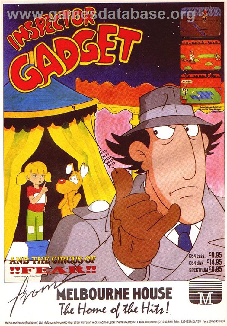 Inspector Gadget and the Circus of Fear - Sinclair ZX Spectrum - Artwork - Advert