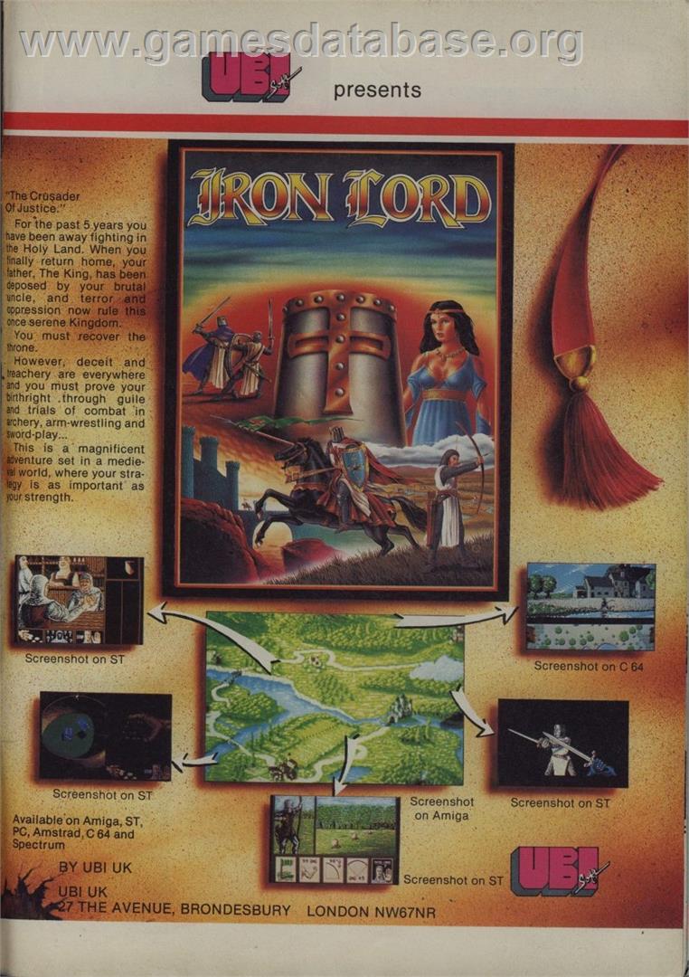 Iron Lord - Sinclair ZX Spectrum - Artwork - Advert