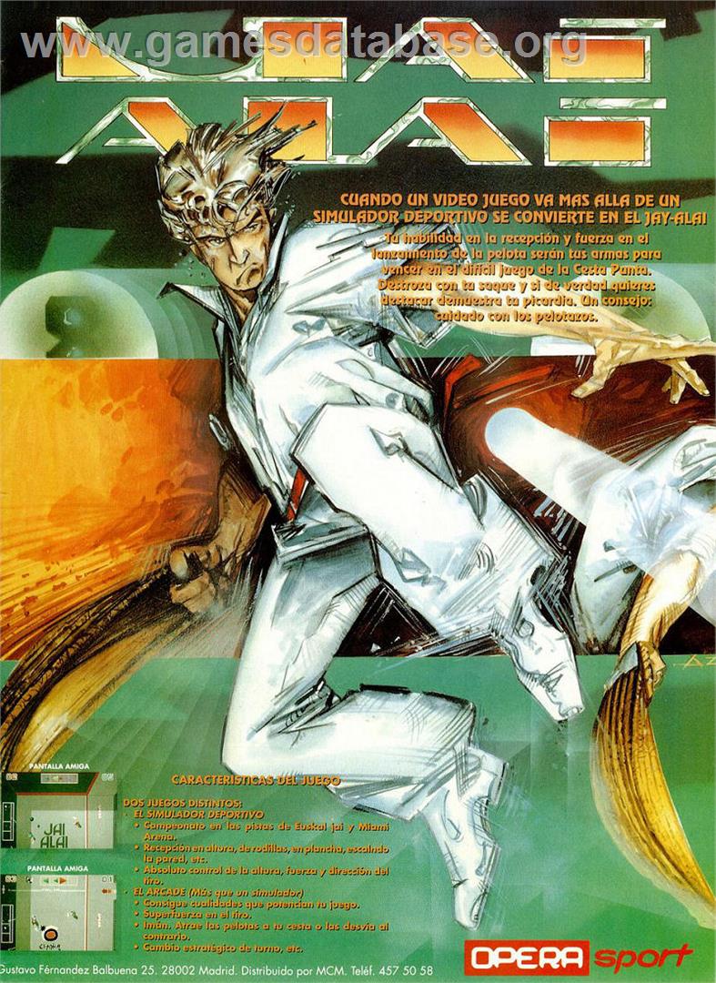 Jai Alai - MSX 2 - Artwork - Advert