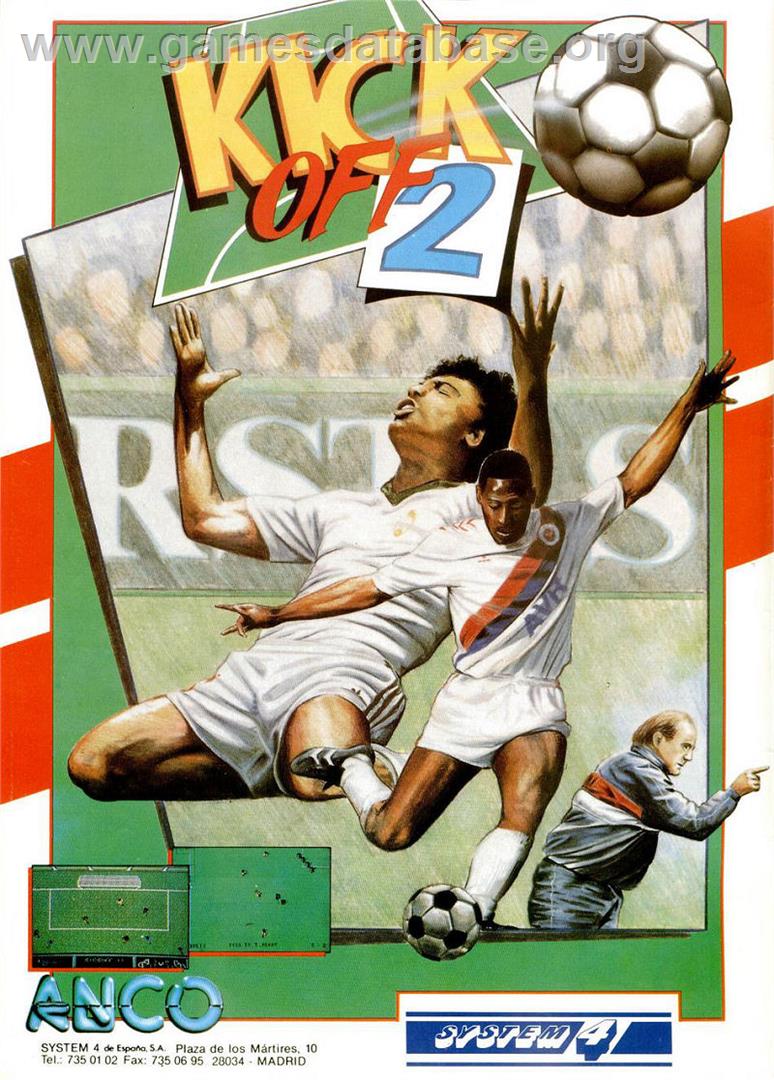 Kick Off 2 - Sinclair ZX Spectrum - Artwork - Advert