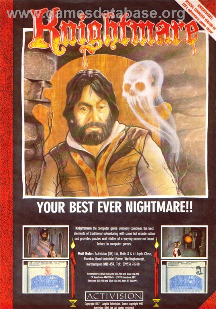 Knightmare - Sinclair ZX Spectrum - Artwork - Advert