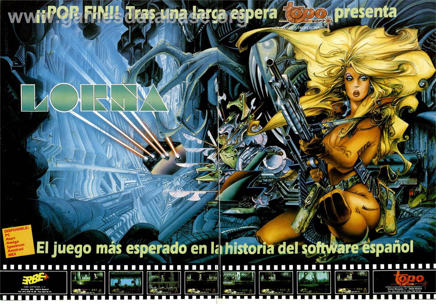 Lorna - Microsoft DOS - Artwork - Advert
