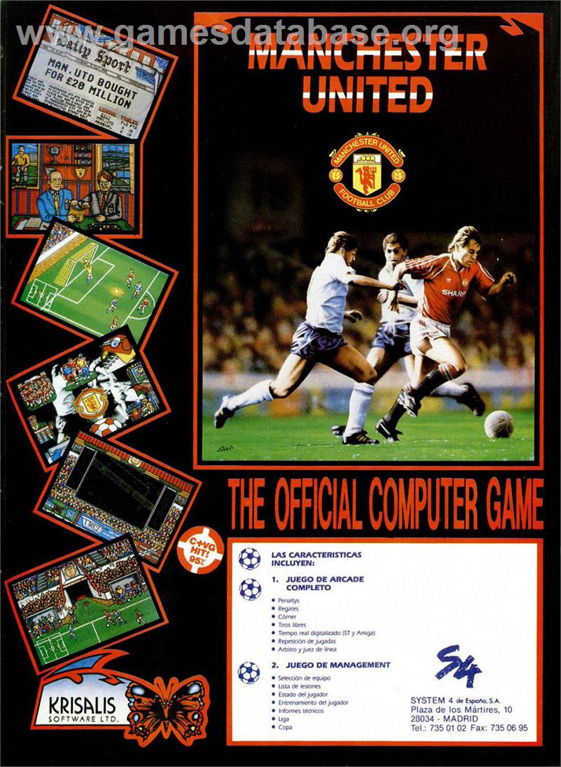 Manchester United - Sinclair ZX Spectrum - Artwork - Advert