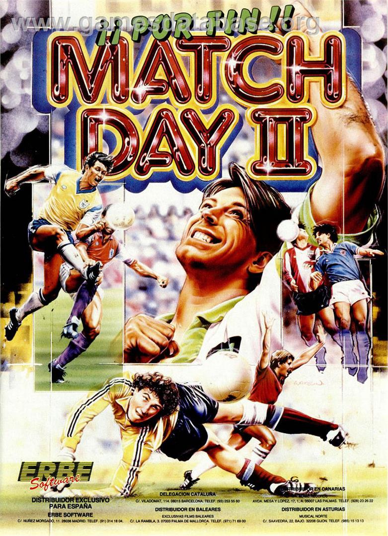 Match Day II - Commodore 64 - Artwork - Advert