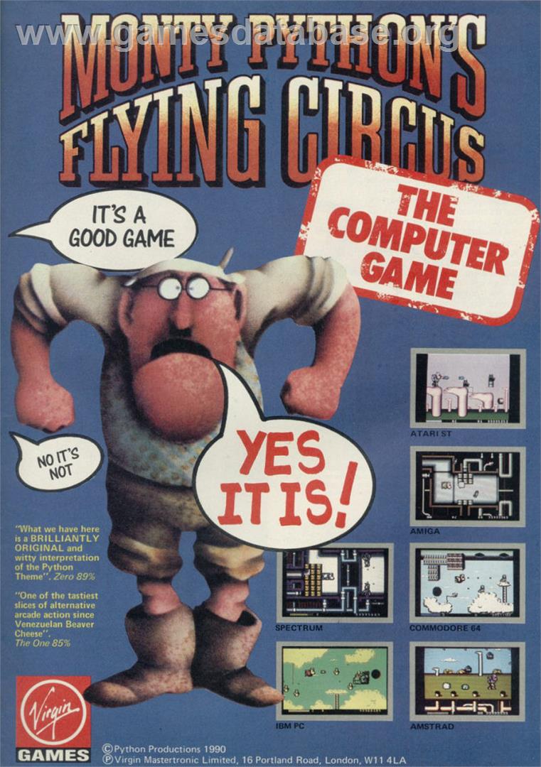 Monty Python's Flying Circus - Sinclair ZX Spectrum - Artwork - Advert