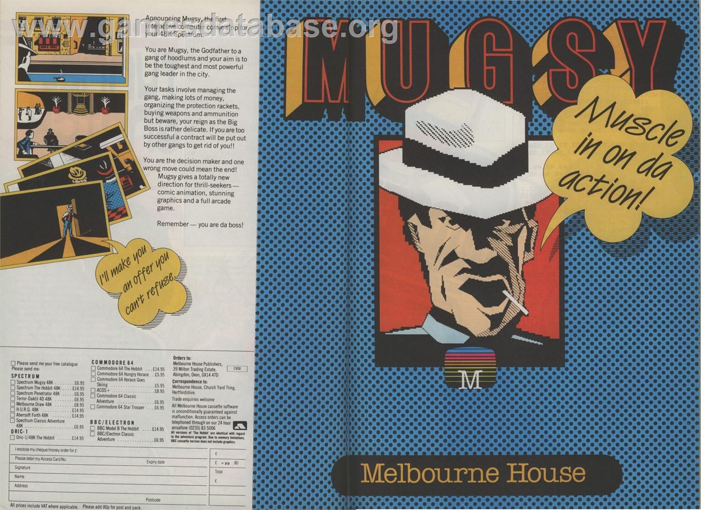 Mugsy - Sinclair ZX Spectrum - Artwork - Advert