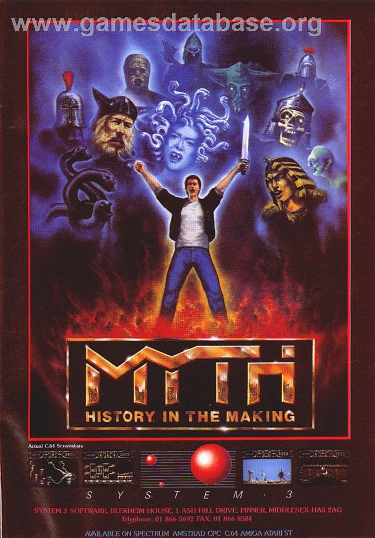 Myth: History in the Making - Commodore Amiga CD32 - Artwork - Advert