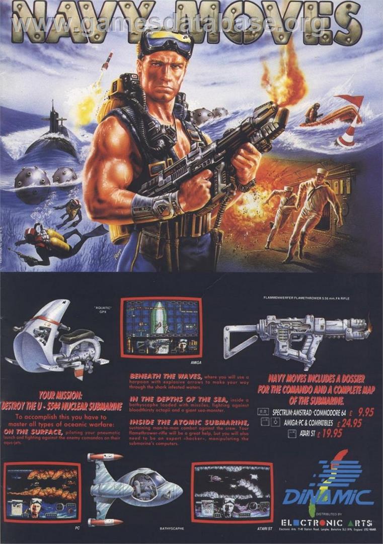 Navy Moves - Sinclair ZX Spectrum - Artwork - Advert