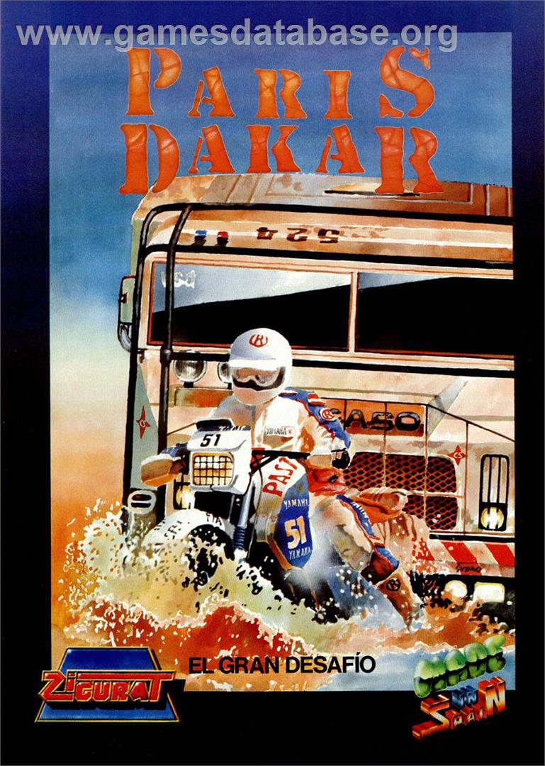 Paris-Dakar - Microsoft DOS - Artwork - Advert