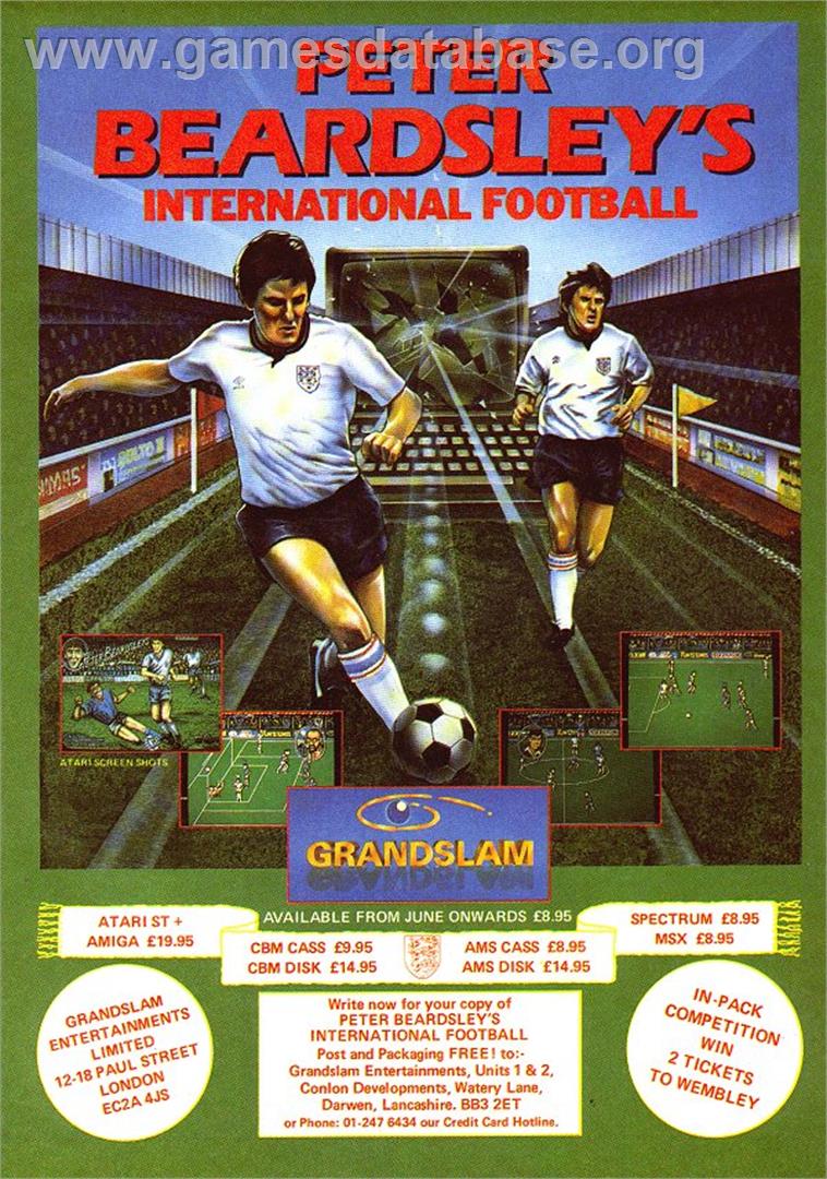Peter Beardsley's International Football - Sinclair ZX Spectrum - Artwork - Advert