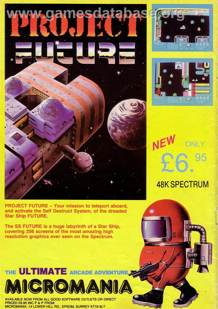 Project Future - Sinclair ZX Spectrum - Artwork - Advert