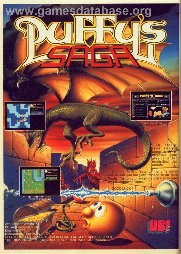 Puffy's Saga - Amstrad CPC - Artwork - Advert