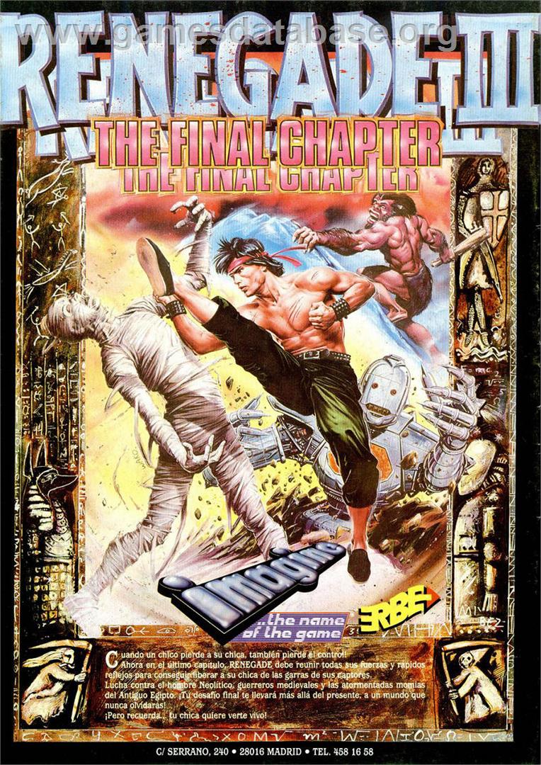 Renegade III: The Final Chapter - Sinclair ZX Spectrum - Artwork - Advert