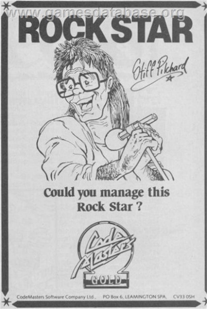 Rock Star Ate My Hamster - Commodore 64 - Artwork - Advert