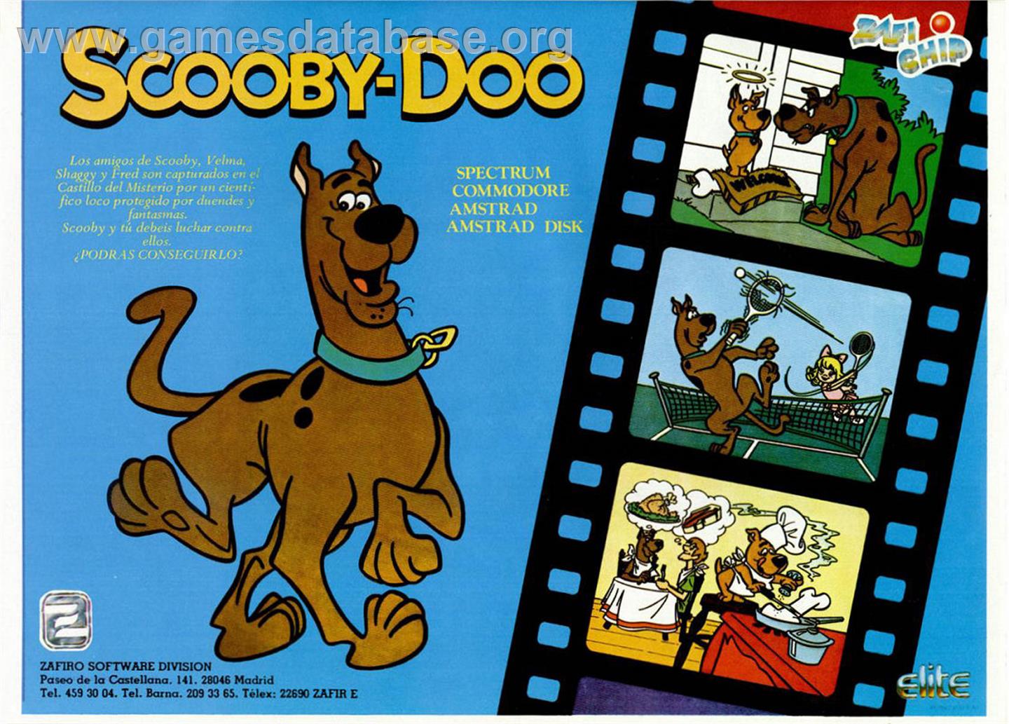 Scooby Doo - Sinclair ZX Spectrum - Artwork - Advert