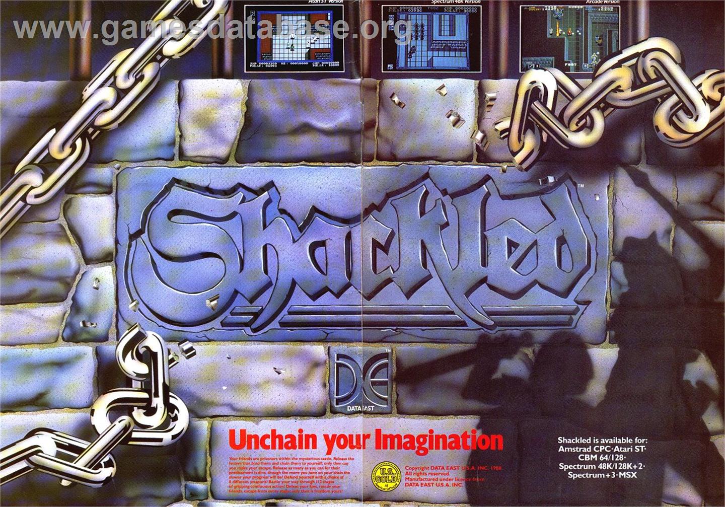 Shackled - Sinclair ZX Spectrum - Artwork - Advert