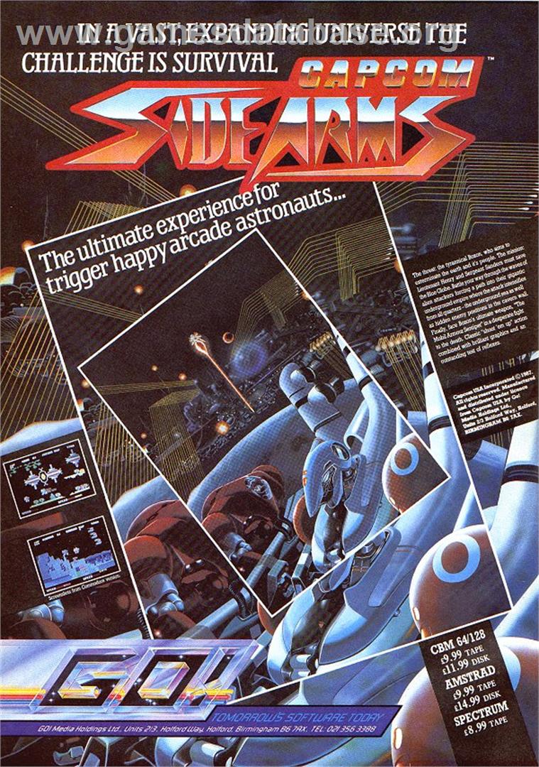 Side Arms Hyper Dyne - Sinclair ZX Spectrum - Artwork - Advert