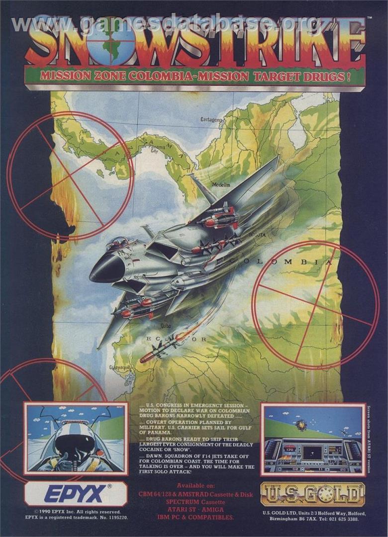 Snowstrike - Sinclair ZX Spectrum - Artwork - Advert